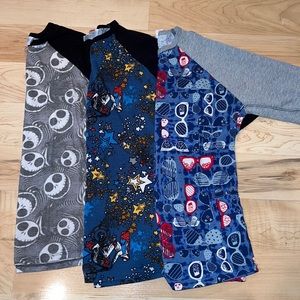 Boys 8 Lularoe Sloan 3/4 Baseball Raglan Tees